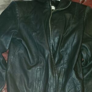 Valerie Stevens Classic Black Leather Jacket